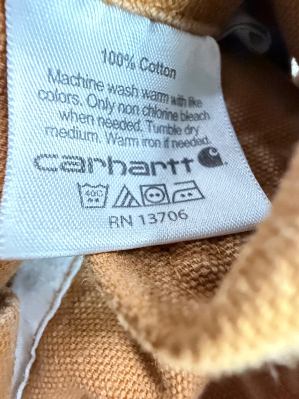 Carhartt Kids Tan/Brown Duck Canvas Overalls